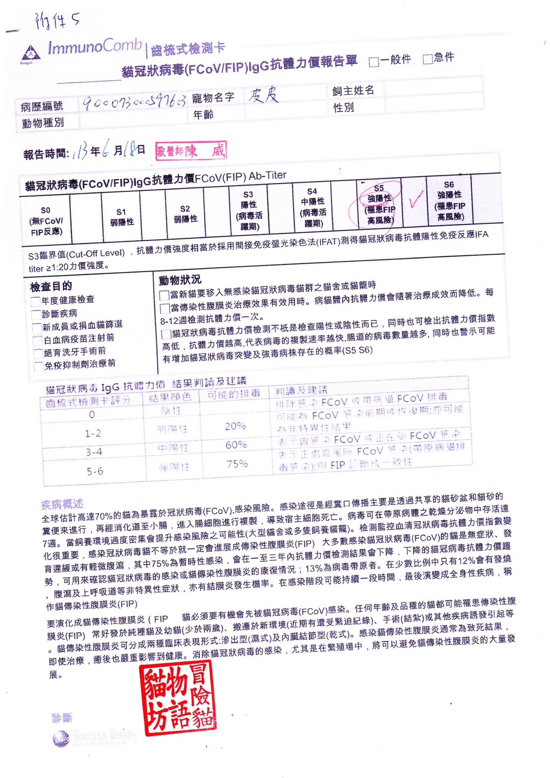 FIP抗體檢測